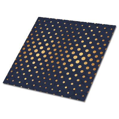 Nalepovací obklady Zlaté tečky na tmavě modrém pozadí