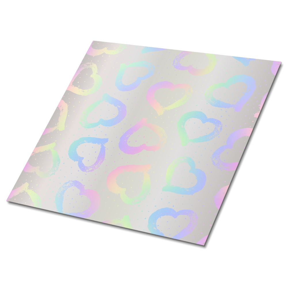 Pvc obklady Pastelové srdce na zrcadlovém pozadí