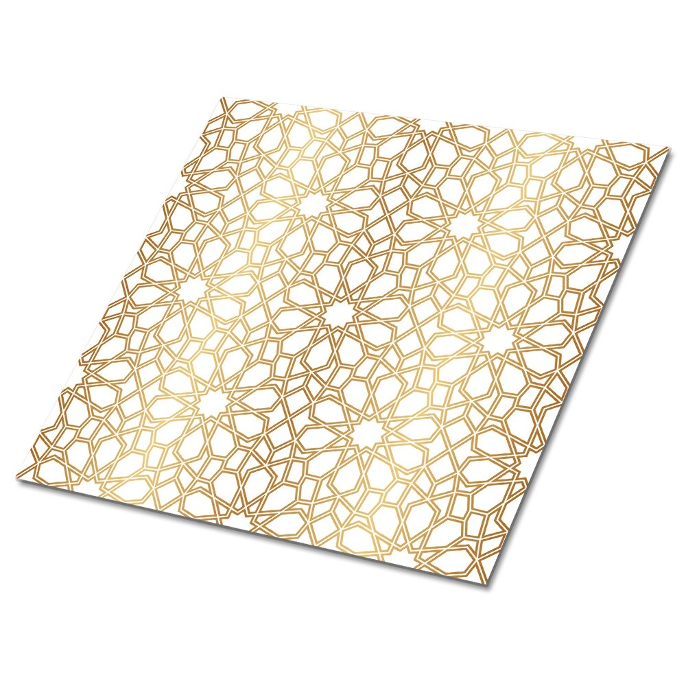 Pvc obklady Zlaté geometrické vzory na světlém pozadí