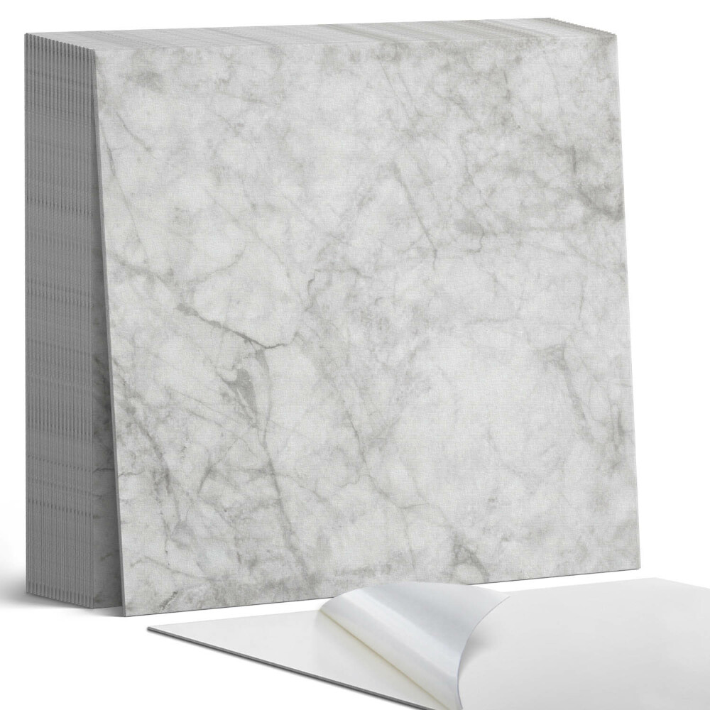 Samolepící dlaždice na podlahu Stylový mramorový vzor s jemným žilkováním