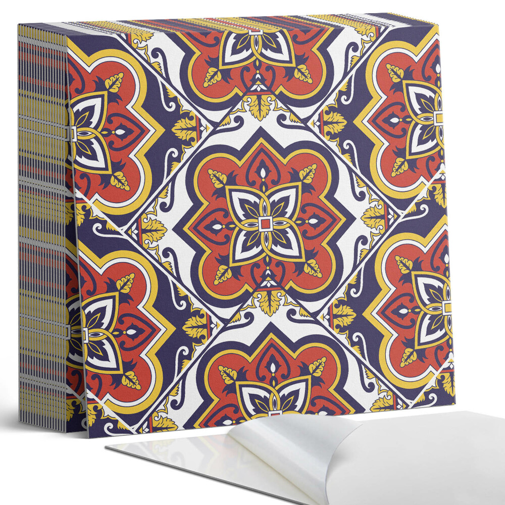 Samolepící dlaždice Dekorativní květiny se složitými vzory