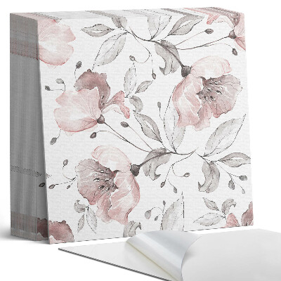 Vinylové dlaždice Akvarelový květinový vzor