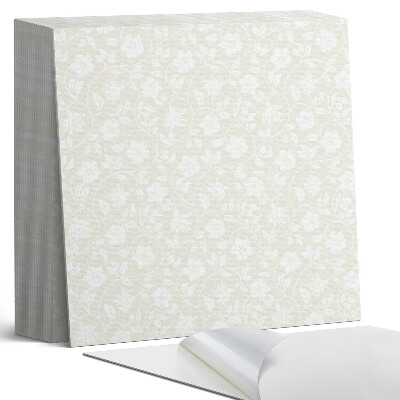 Samolepící dlaždice na podlahu Rostlinný vzor