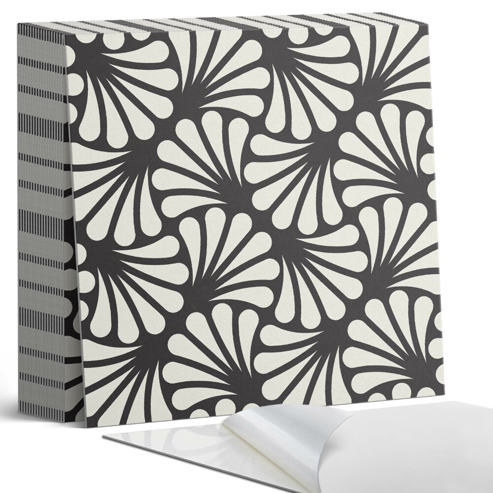 Samolepící dlaždice na podlahu Stylový vzor s listy