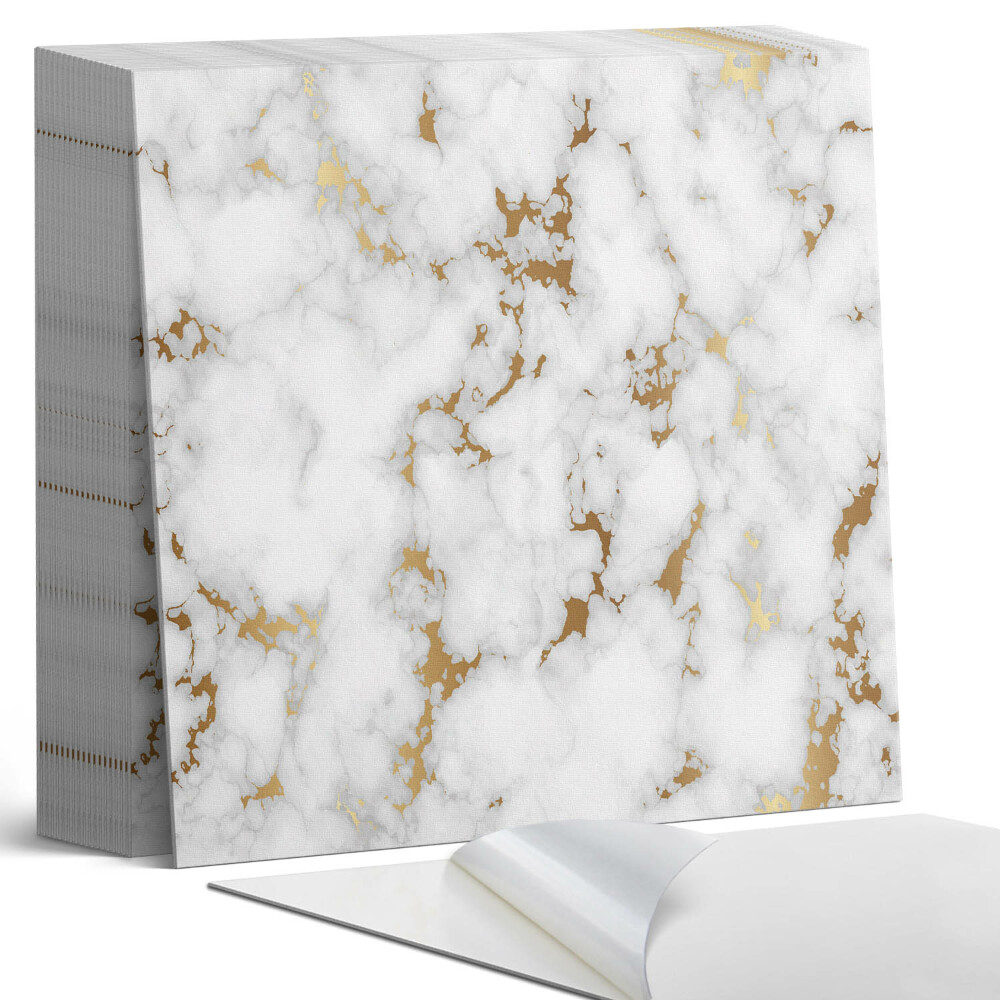 Samolepící dlaždice na podlahu Mramor s jemnými žilkami