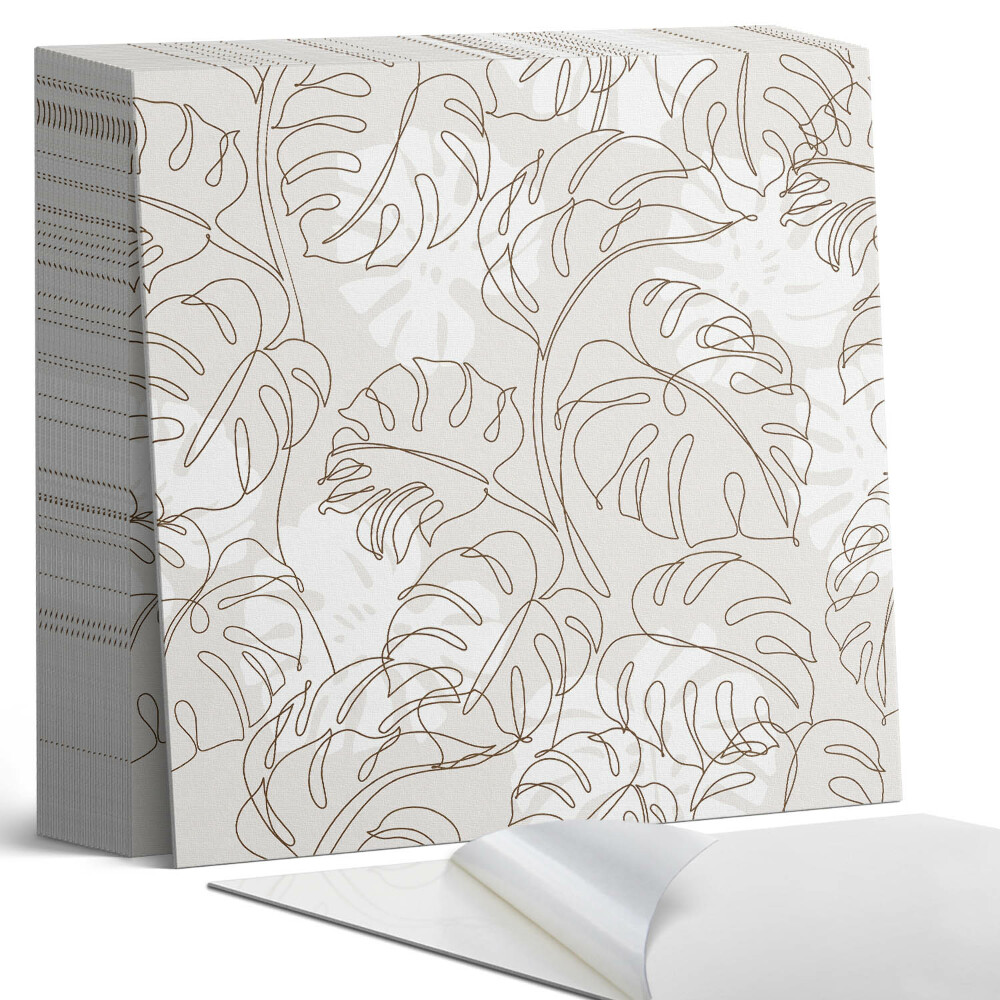 Samolepící dlaždice Motiv listu v uspořádaných tvarech