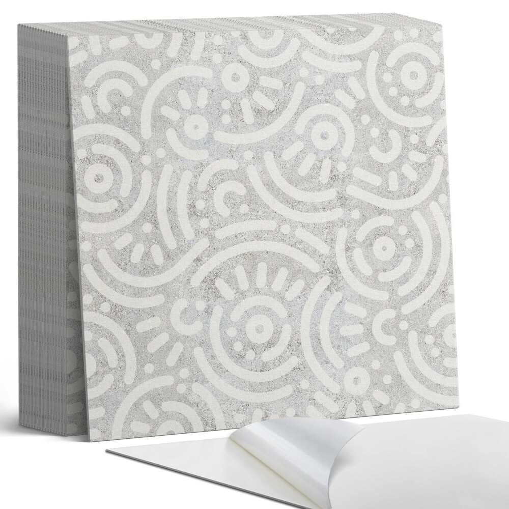 Samolepící dlaždice na podlahu Abstraktní styl linek