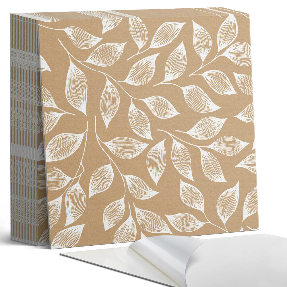 Vinylové dlaždice Listový motiv na textuře