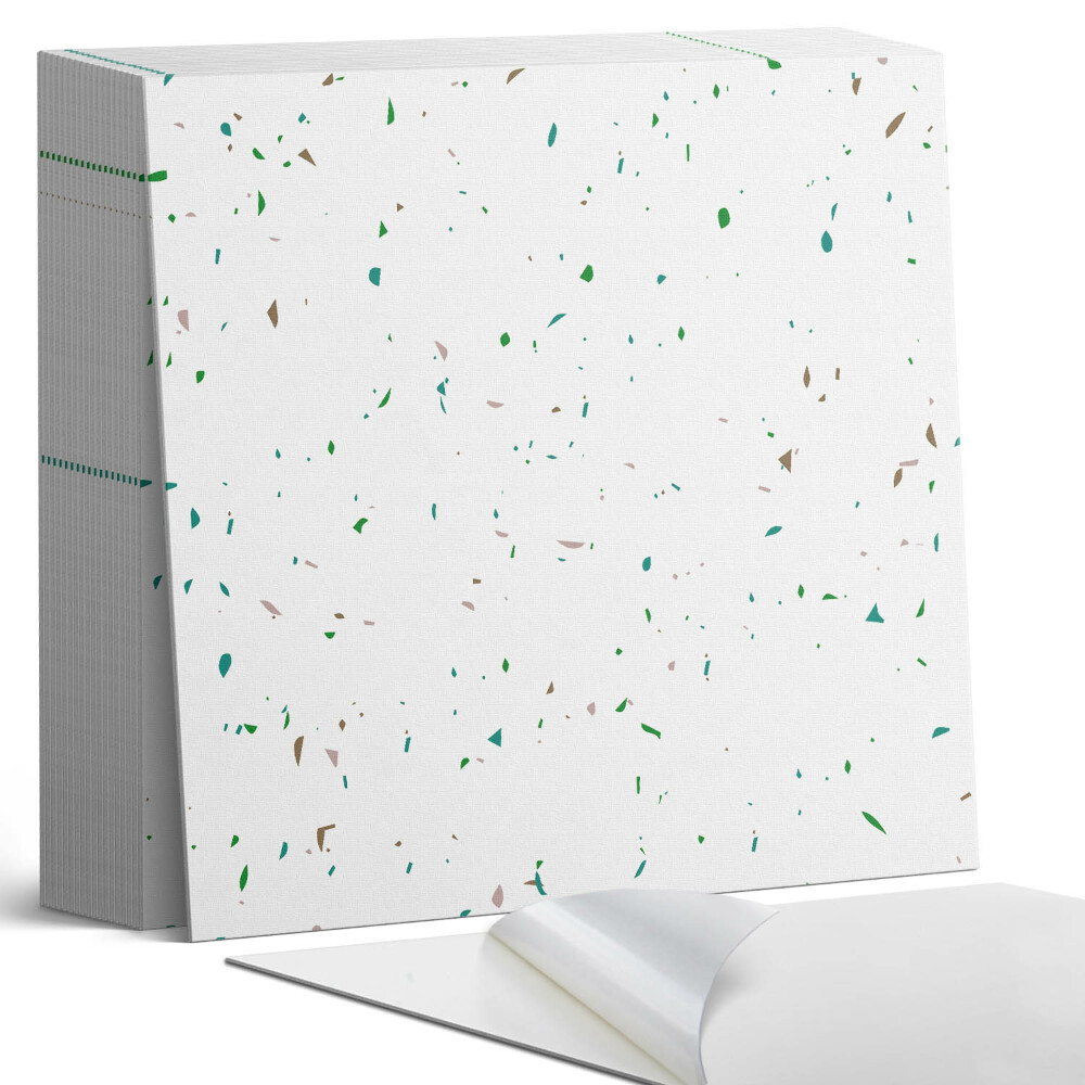 Samolepící dlaždice na podlahu Skvrnitý design v abstraktní podobě