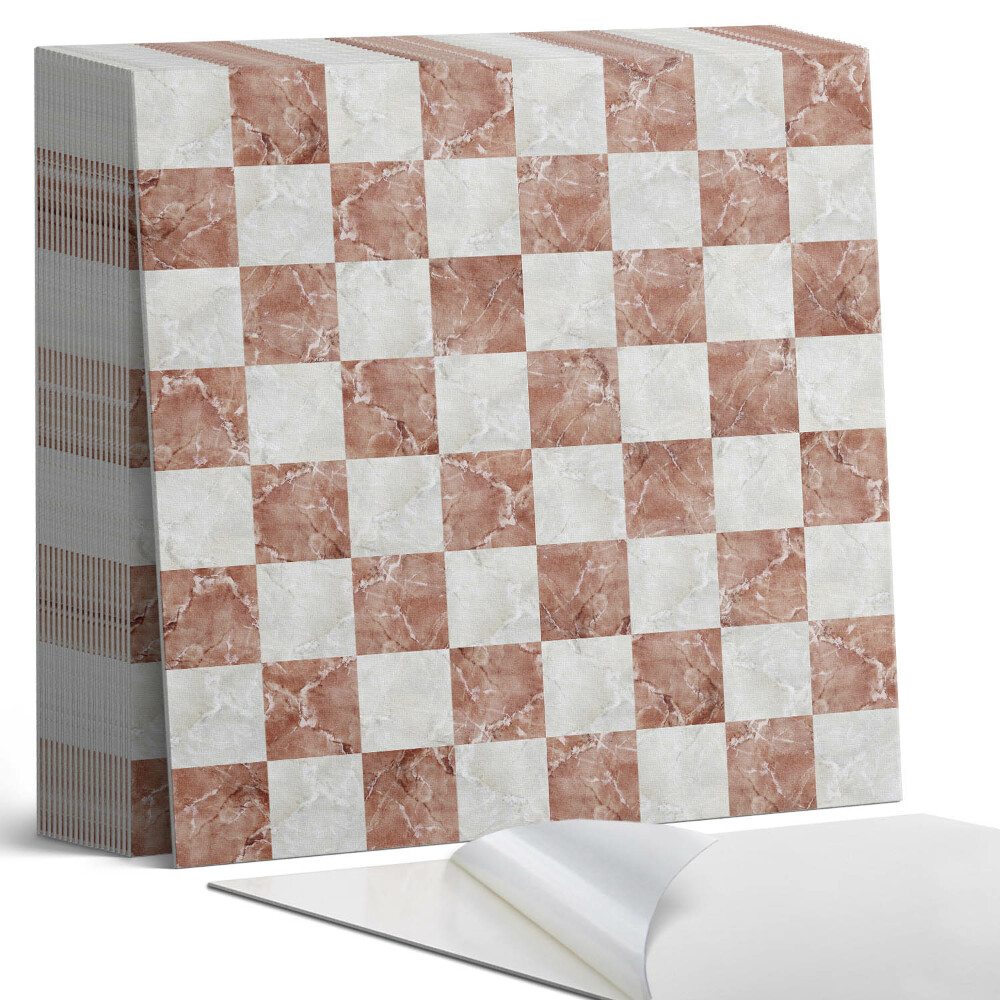 Vinylové dlaždice Stylový mramorový šachovnicový vzor