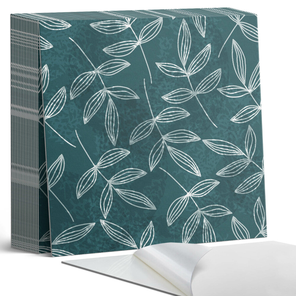 Samolepící dlaždice Listy s texturovaným pozadím