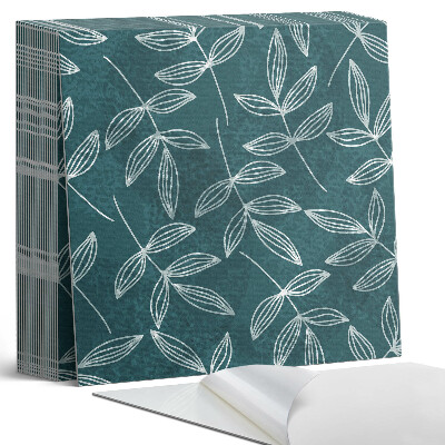 Samolepící dlaždice Listy s texturovaným pozadím