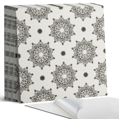 Samolepící dlaždice na podlahu Mandala vzor ve formě mřížky