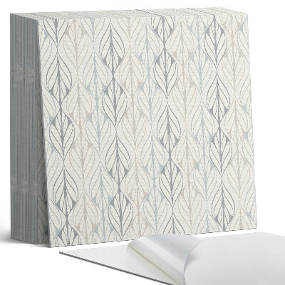 Samolepící dlaždice Listové kosočtverce v jemném vzoru