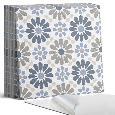 Samolepící dlaždice na podlahu Květinový vzor v rovnováze