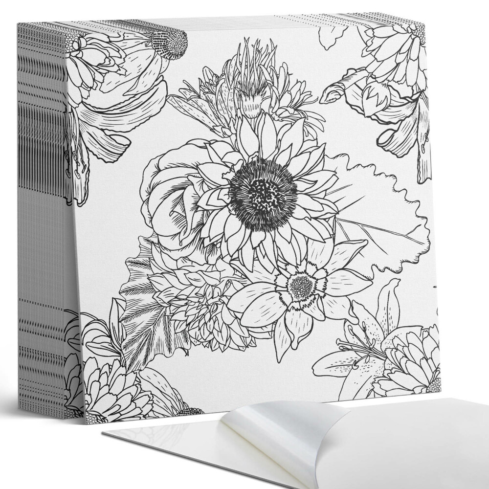 Vinylové dlaždice Květinové linie v designu