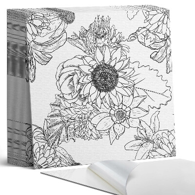 Vinylové dlaždice Květinové linie v designu