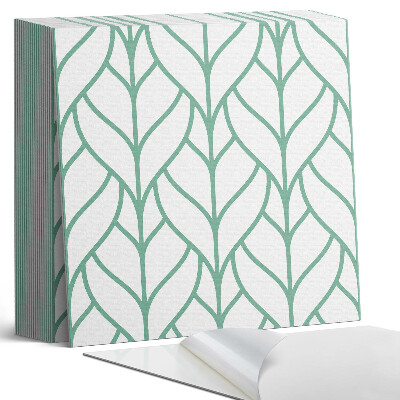 Samolepící dlaždice na podlahu Listový vzor v rovnováze