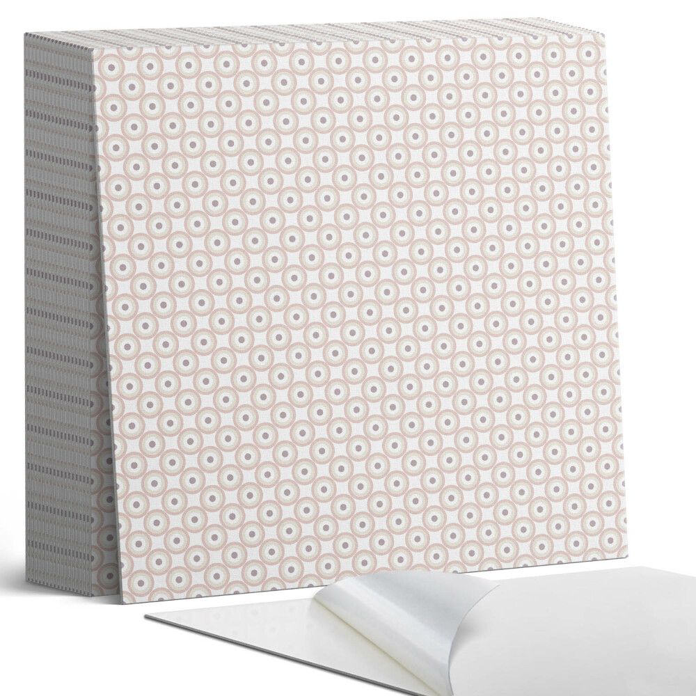 Samolepící dlaždice na podlahu Síťované kruhy v moderním stylu