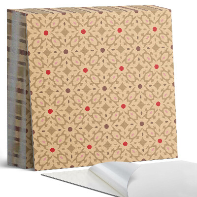 Vinylové dlaždice Květinový vzor v síťované struktuře