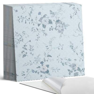 Samolepící dlaždice na podlahu Květinové aranžmá