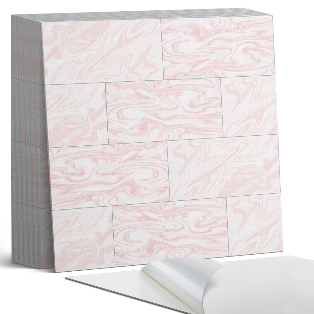 Samolepící dlaždice na podlahu Vlny v mramorovém vzoru