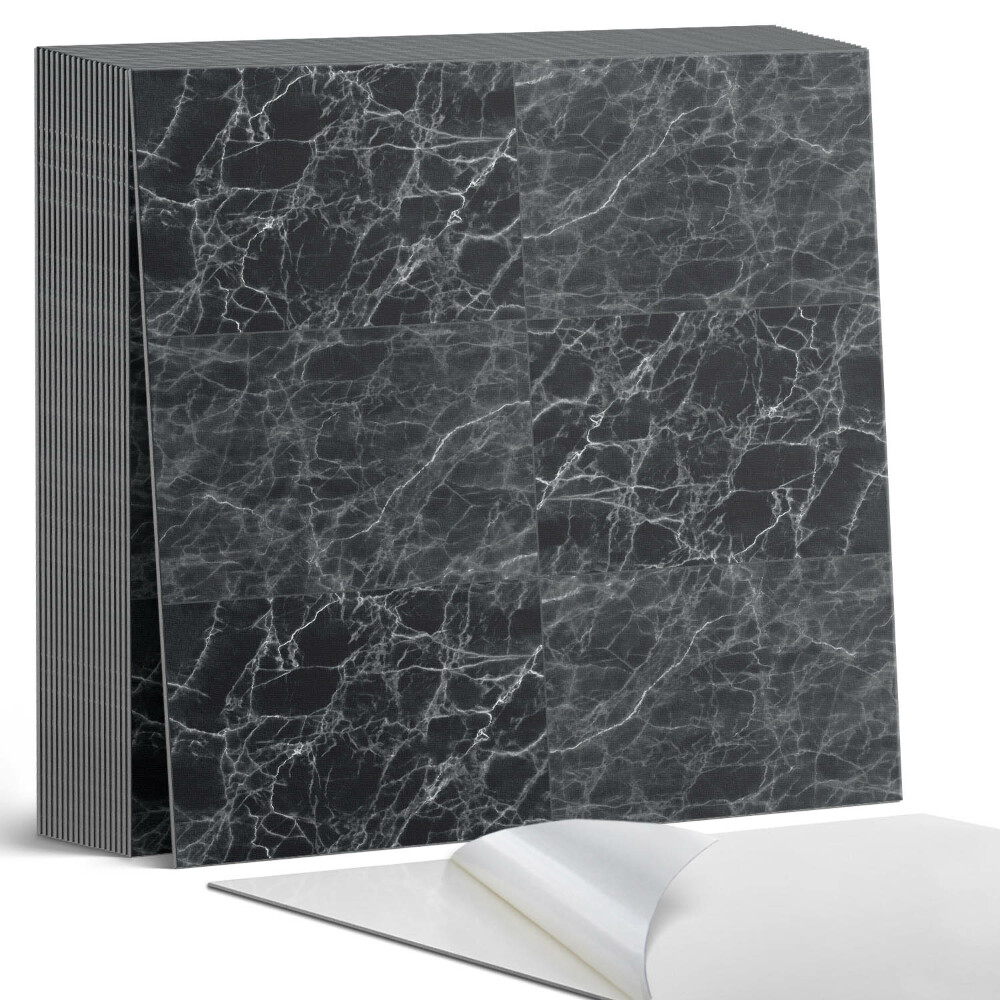 Samolepící dlaždice na podlahu Mramorový vzor s jemným žilkováním