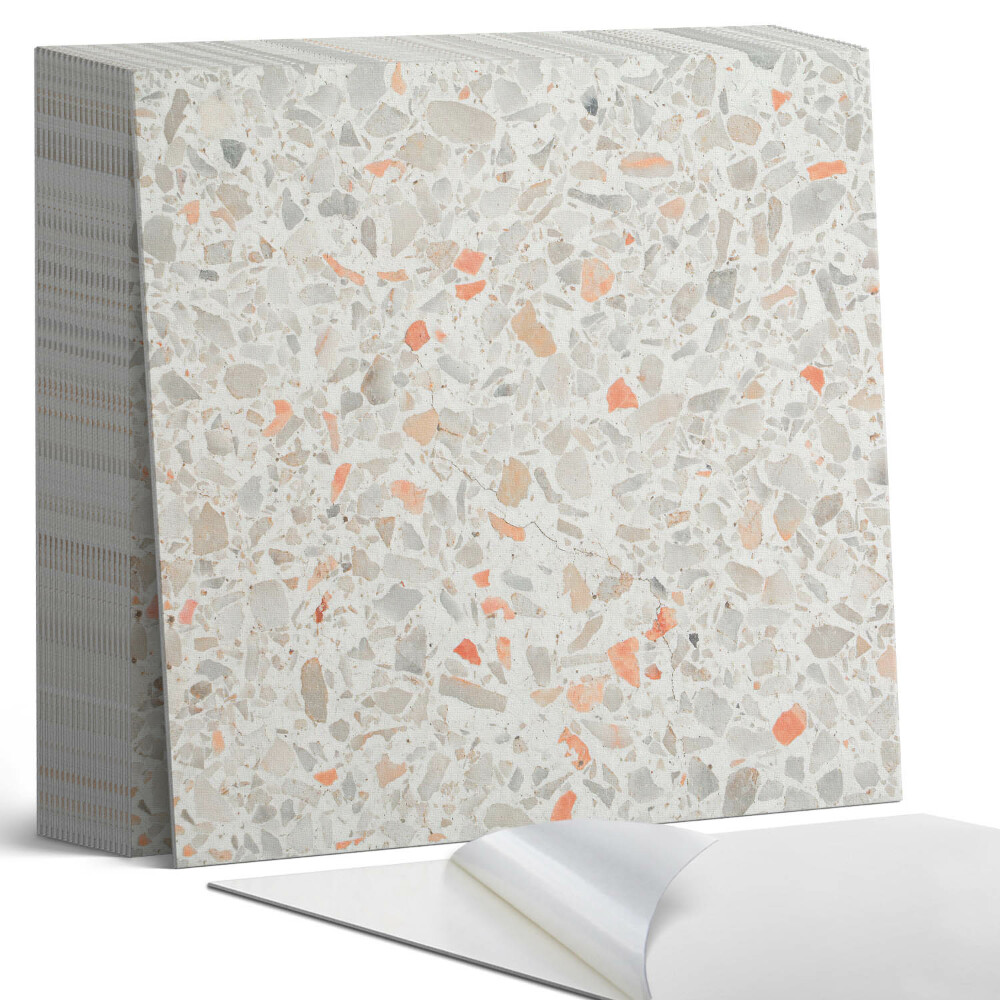 Samolepící dlaždice na podlahu Vzor s kamennými prvky