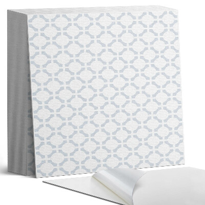 Samolepící dlaždice na podlahu Abstraktní oválné tvary v geometrii