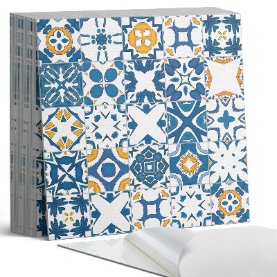 Samolepící dlaždice Geometrie mozaik v kompozici