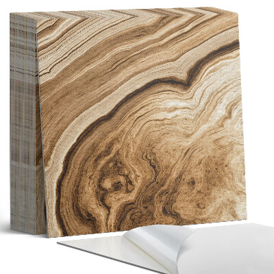 Samolepící dlaždice Dřevěné organické motivy