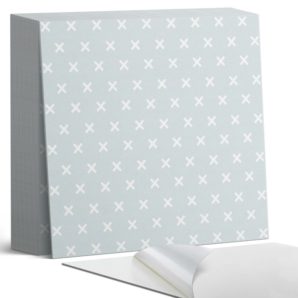 Samolepící dlaždice na podlahu Vzor s detaily křížkového stehu