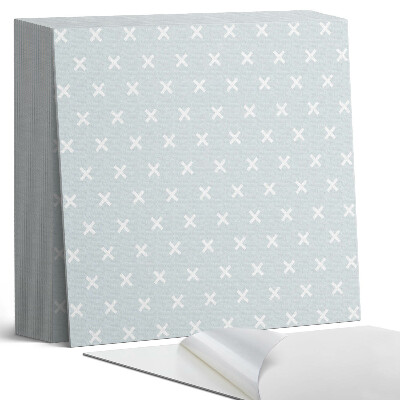 Samolepící dlaždice na podlahu Vzor s detaily křížkového stehu