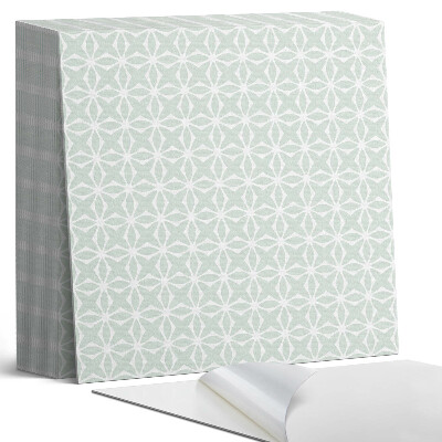 Samolepící dlaždice na podlahu Geometrie v květinovém stylu