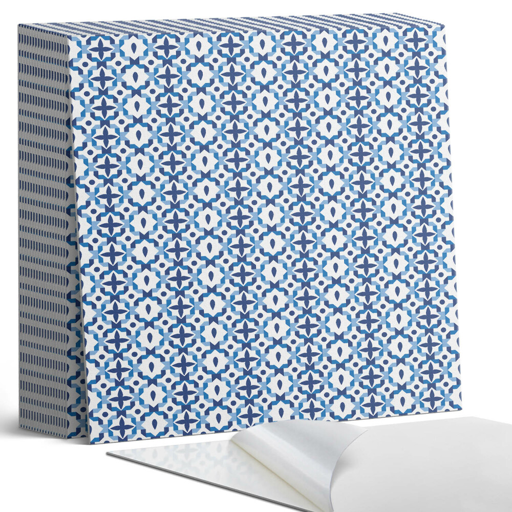 Samolepící dlaždice na podlahu Geometrie v květinových tvarech