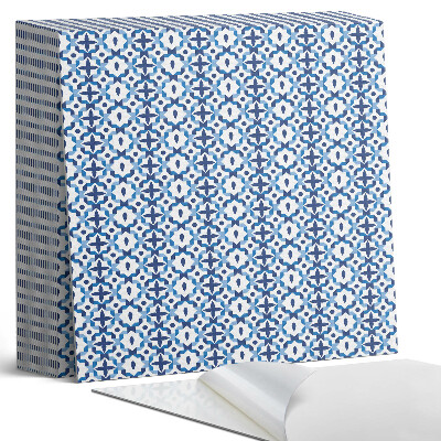 Samolepící dlaždice na podlahu Geometrie v květinových tvarech