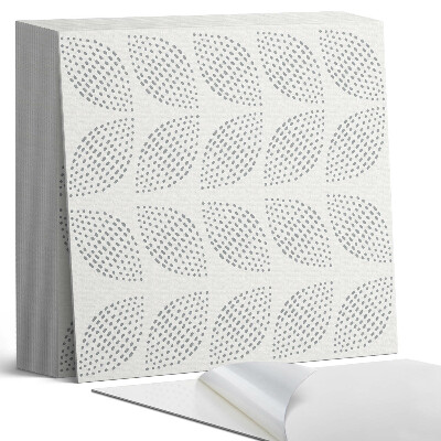 Samolepící dlaždice na podlahu Tečkovaný listový vzor