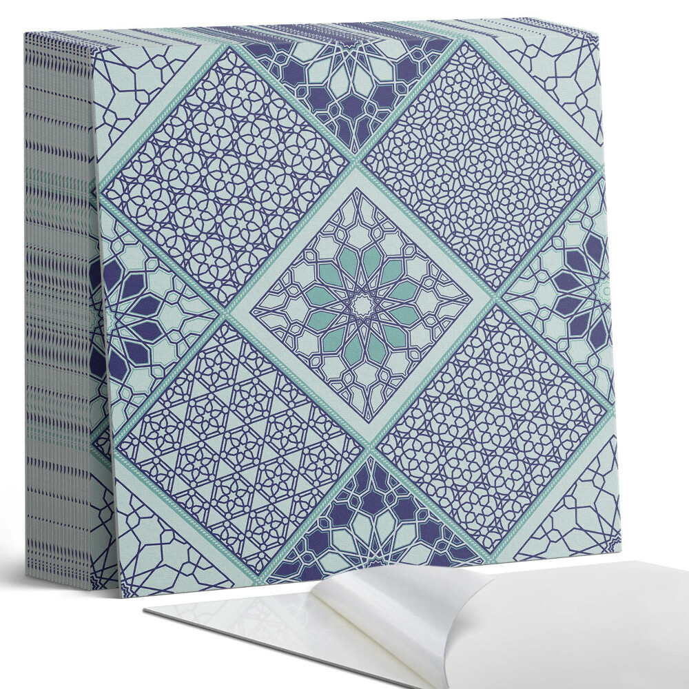 Samolepící dlaždice Geometrické vzory v mozaikové kompozici