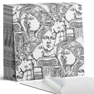 Samolepící dlaždice na podlahu Motiv s tradičními řezbami