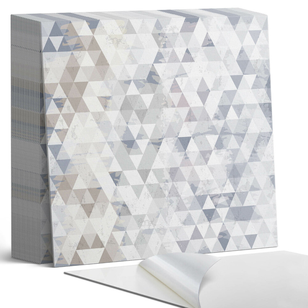 Samolepící dlaždice na podlahu Abstraktní trojúhelníkové tvary