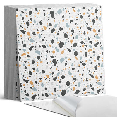 Samolepící dlaždice na podlahu Umělecký vzor s abstraktními skvrnami