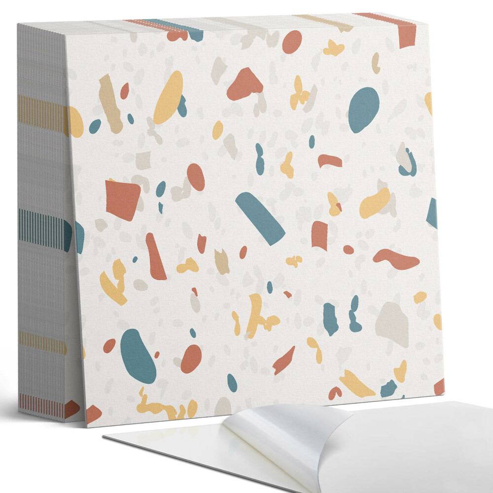 Samolepící dlaždice Geometrický vzor s uměleckými tvary