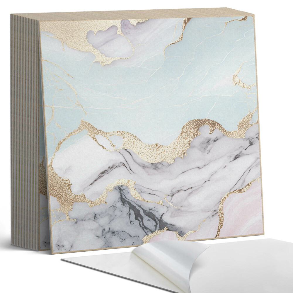 Samolepící dlaždice na podlahu Mramorový vzor v moderním stylu