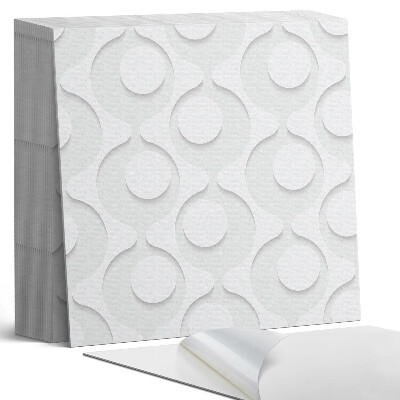 Samolepící dlaždice Vzor s kruhy v abstraktní podobě