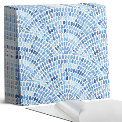 Samolepící dlaždice Akvarelové vlny v barvách