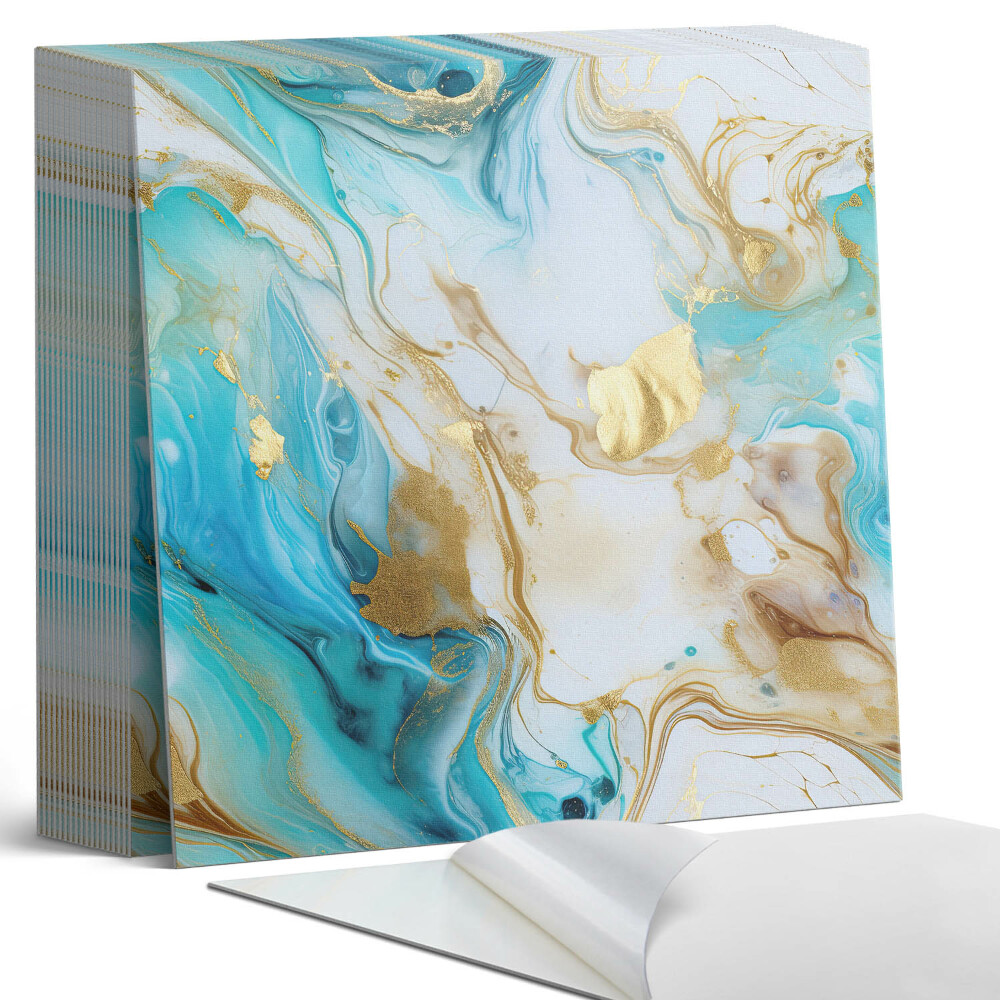 Samolepící dlaždice na podlahu Abstraktní vzor vln a skvrn