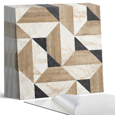 Samolepící dlaždice na podlahu Geometrický vzor na dlaždicích