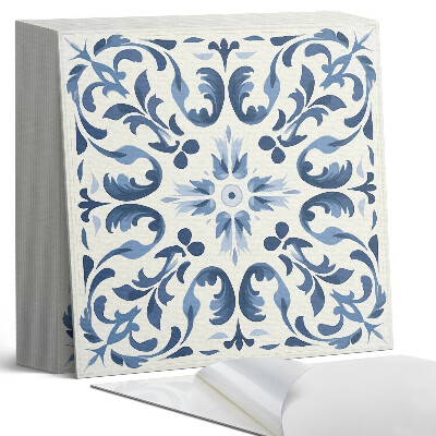 Samolepící dlaždice Květinový vzor na dlaždicích