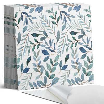 Samolepící dlaždice Pozadí s listovým vzorem