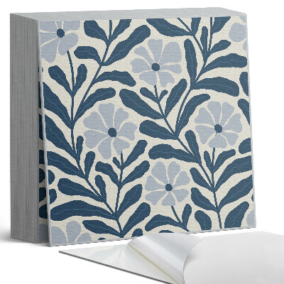 Samolepící dlaždice na podlahu Květinový květinový vzor